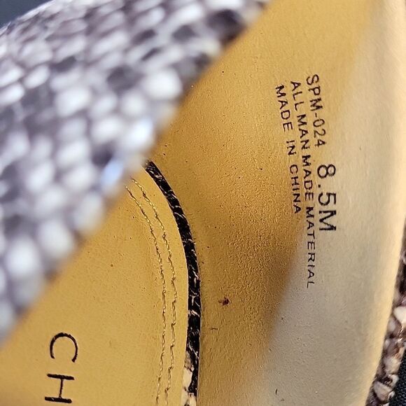 BRAND NEW CHINESE LAUNDRY SNAKESKIN HEEL D'ORSAY POINTED TOE PUMP - Picture 13 of 13